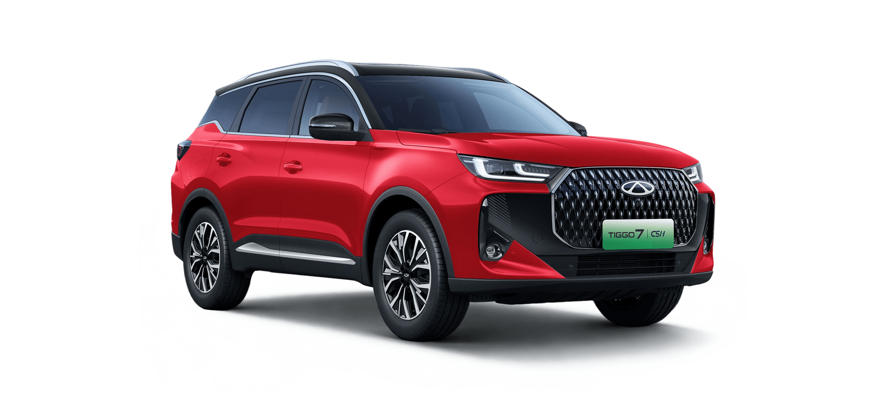 Chery Tiggo 7 CSH edition in Chery Red with Black Roof