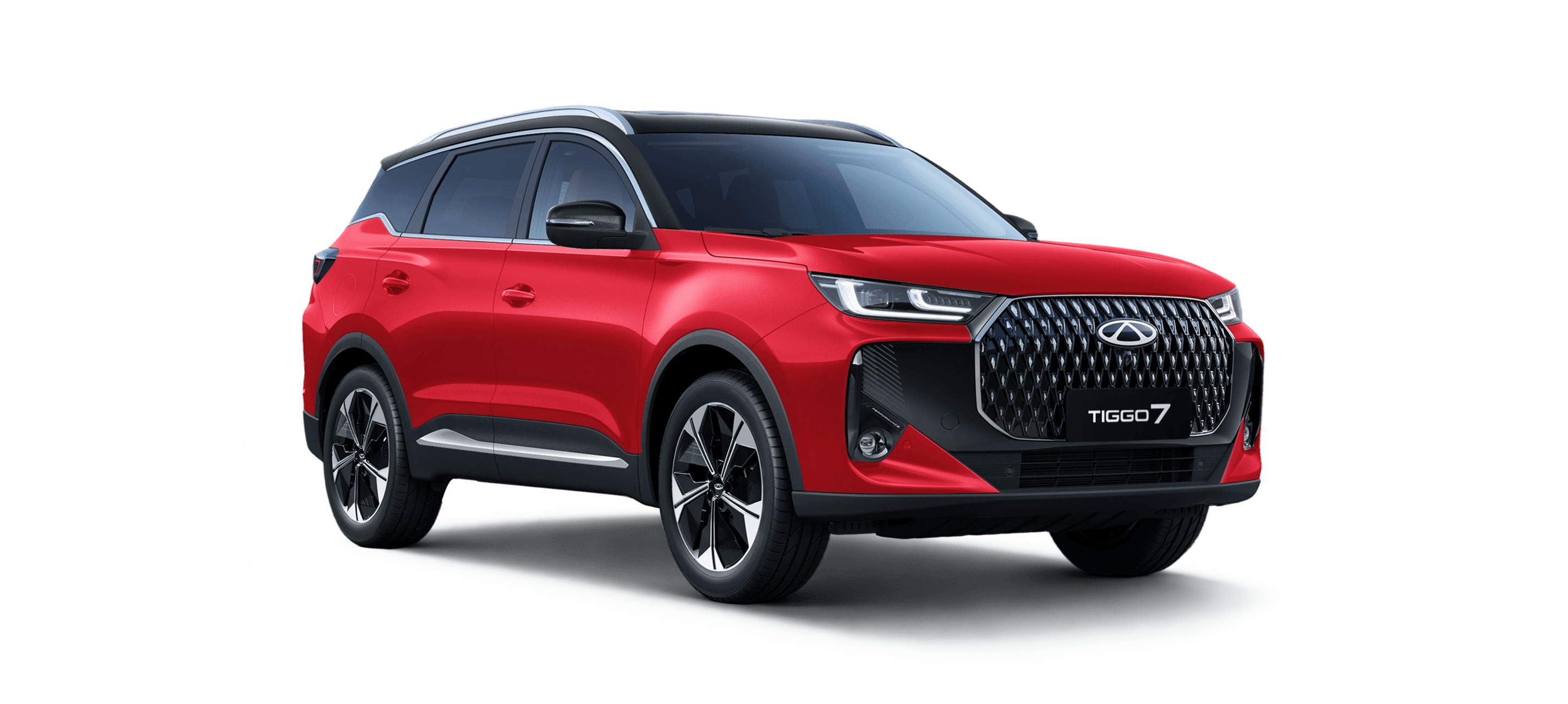 Chery Tiggo 7 edition in Chery Red with Black Roof