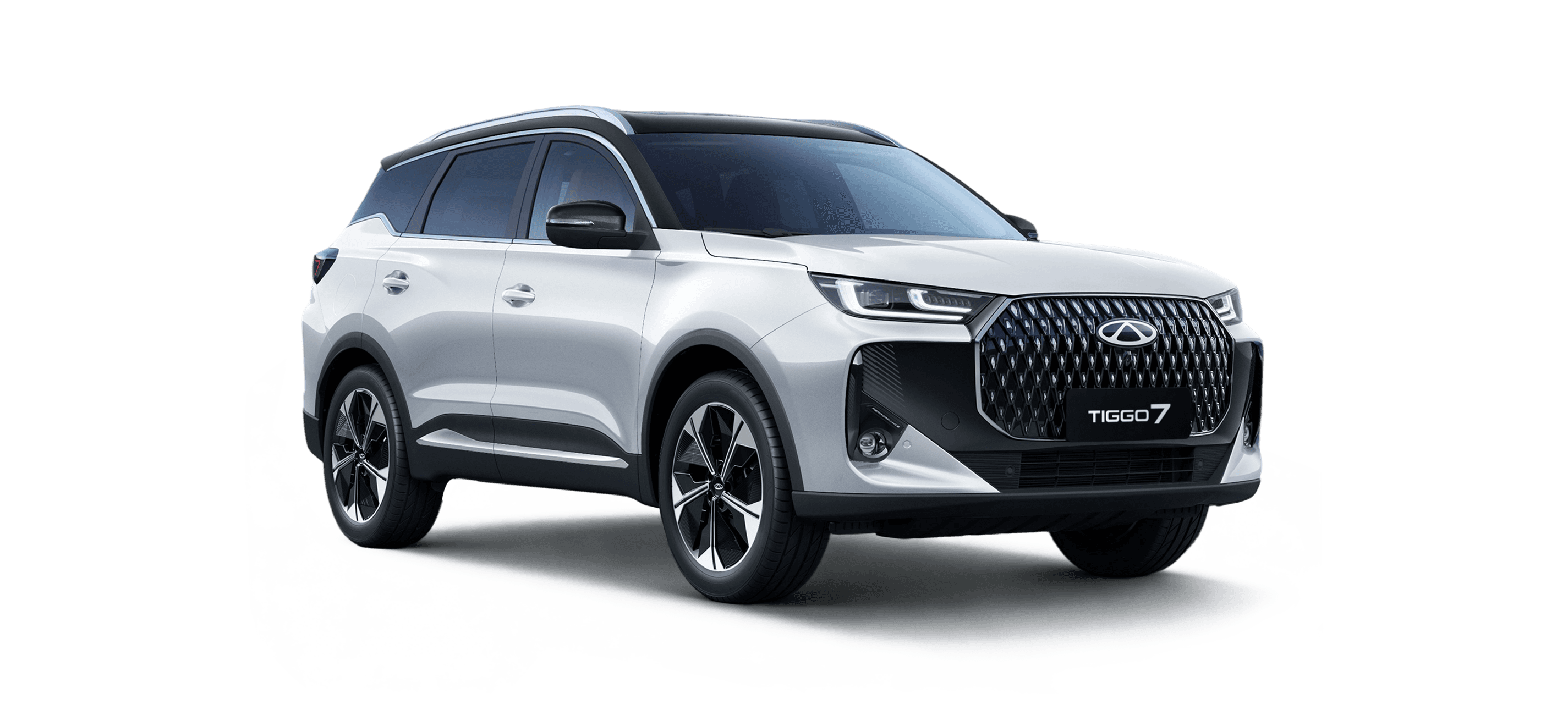 Chery Tiggo 7 edition in Arctic White with Black Roof