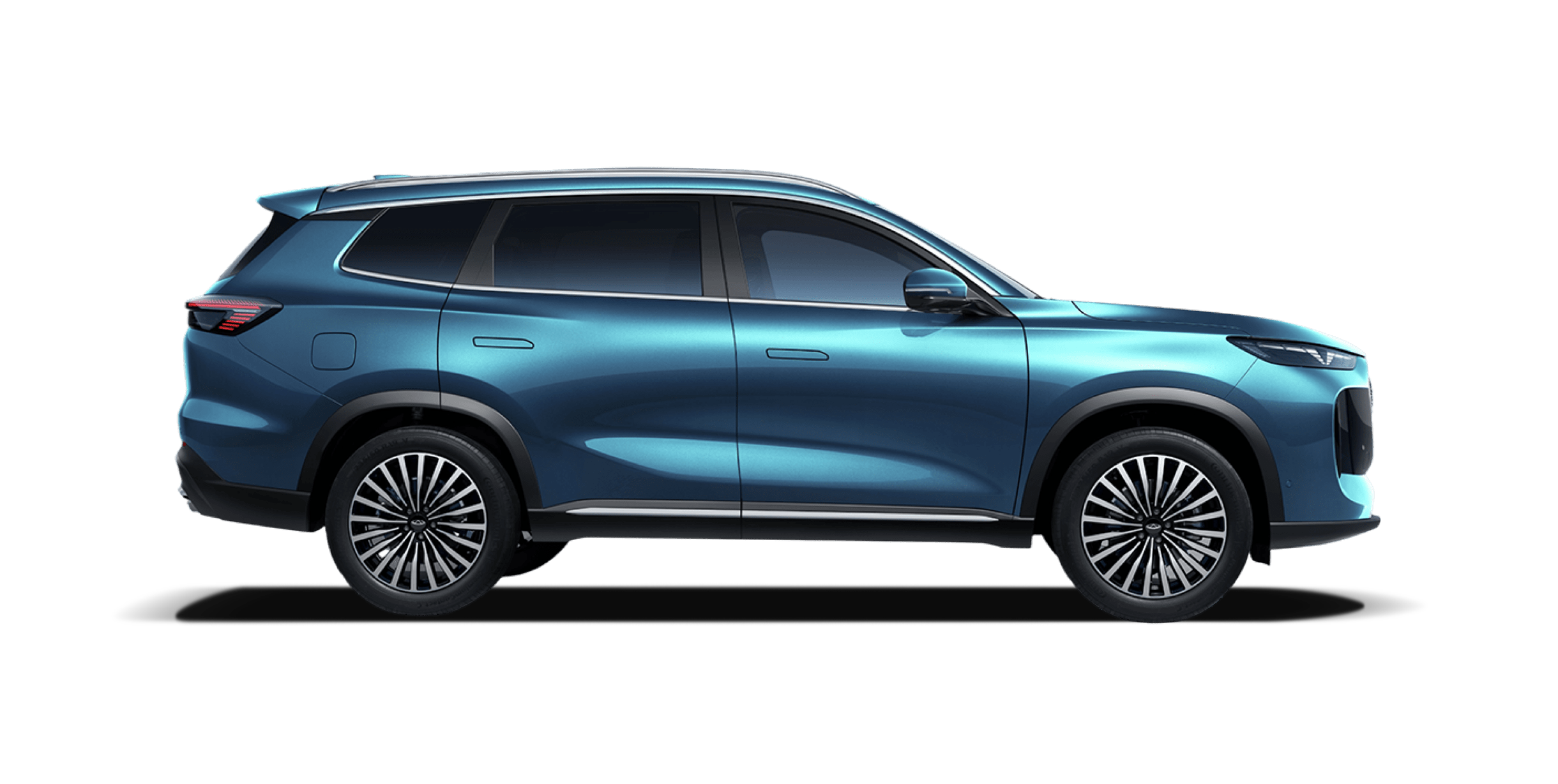 Chery Tiggo 8 SUV model in Reef Blue