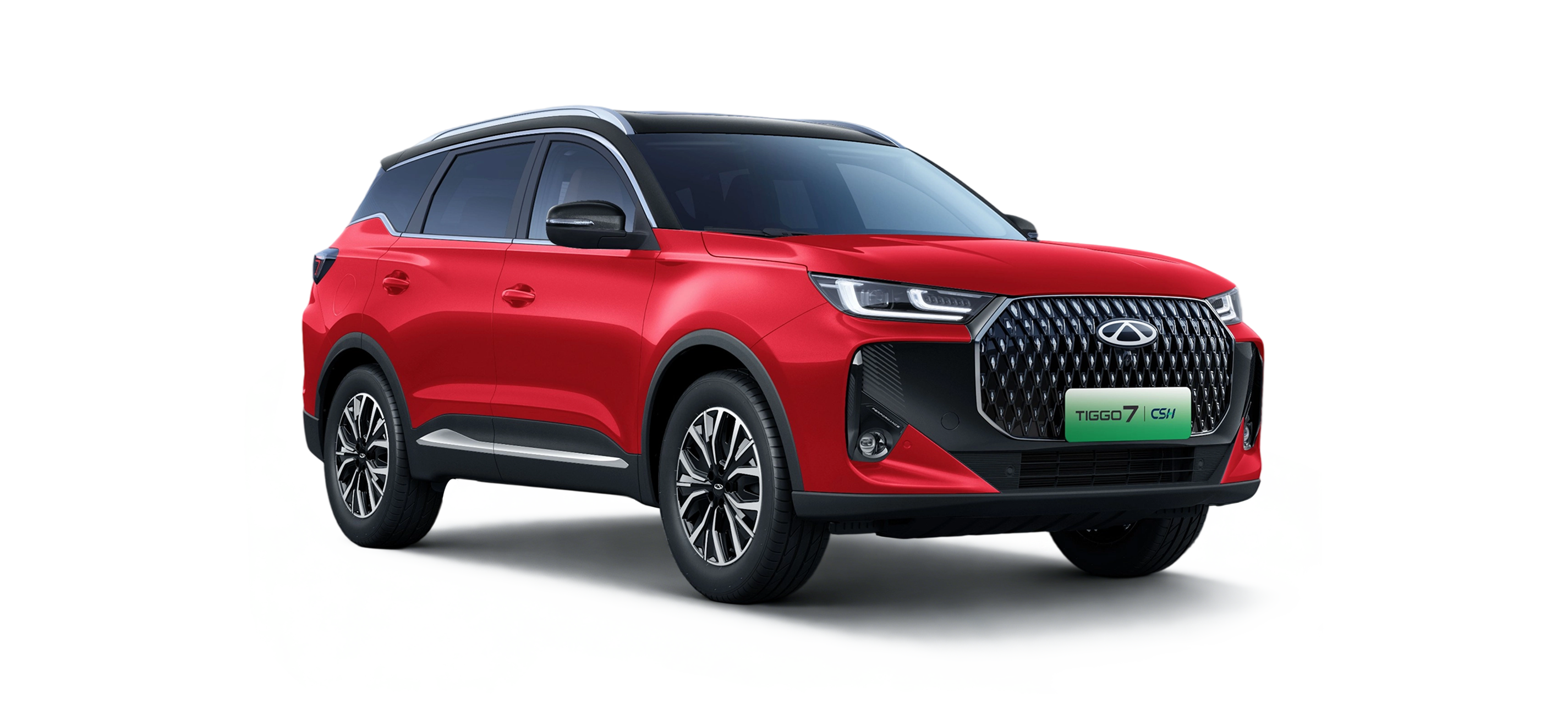 Chery Tiggo 7 CSH edition in Chery Red with Black Roof